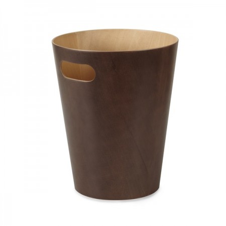 UMBRA Odpadkový koš WOODROW 28 cm hnědá/přír.