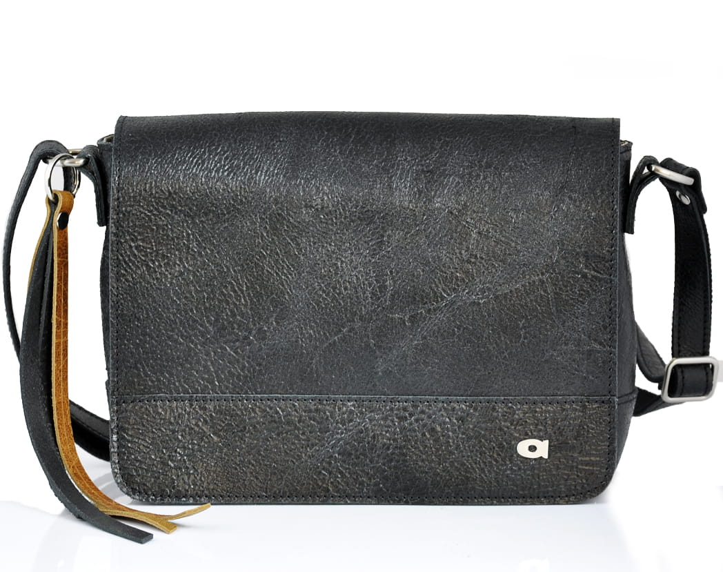 Dámská kožená crossbody kabelka černá Daag Jazzy Wanted 114 TOTÁLNÍ VÝPRODEJ