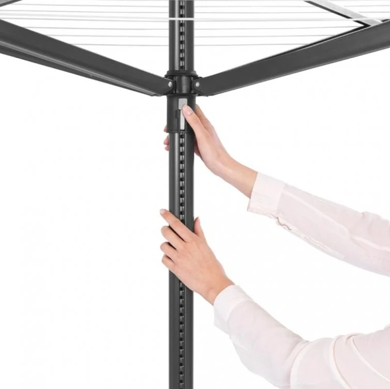 Brabantia Zahradní sušák LIFT O-Matic 50m antracitový (kovový stojan do země)