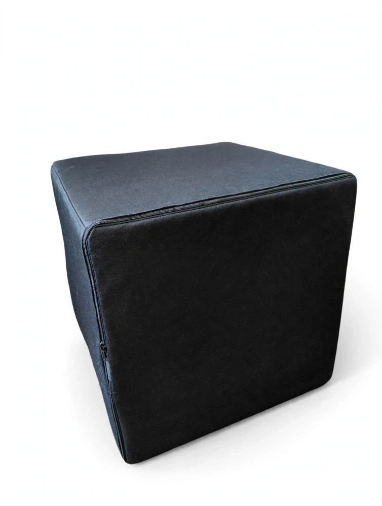 Sedací kostka černá 40 cm s pevným blokem VÝPRODEJ