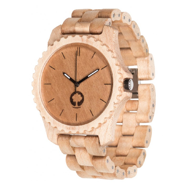 Dřevěné hodinky PLANTWEAR Urban Serie - javor TOTÁLNÍ VÝPRODEJ