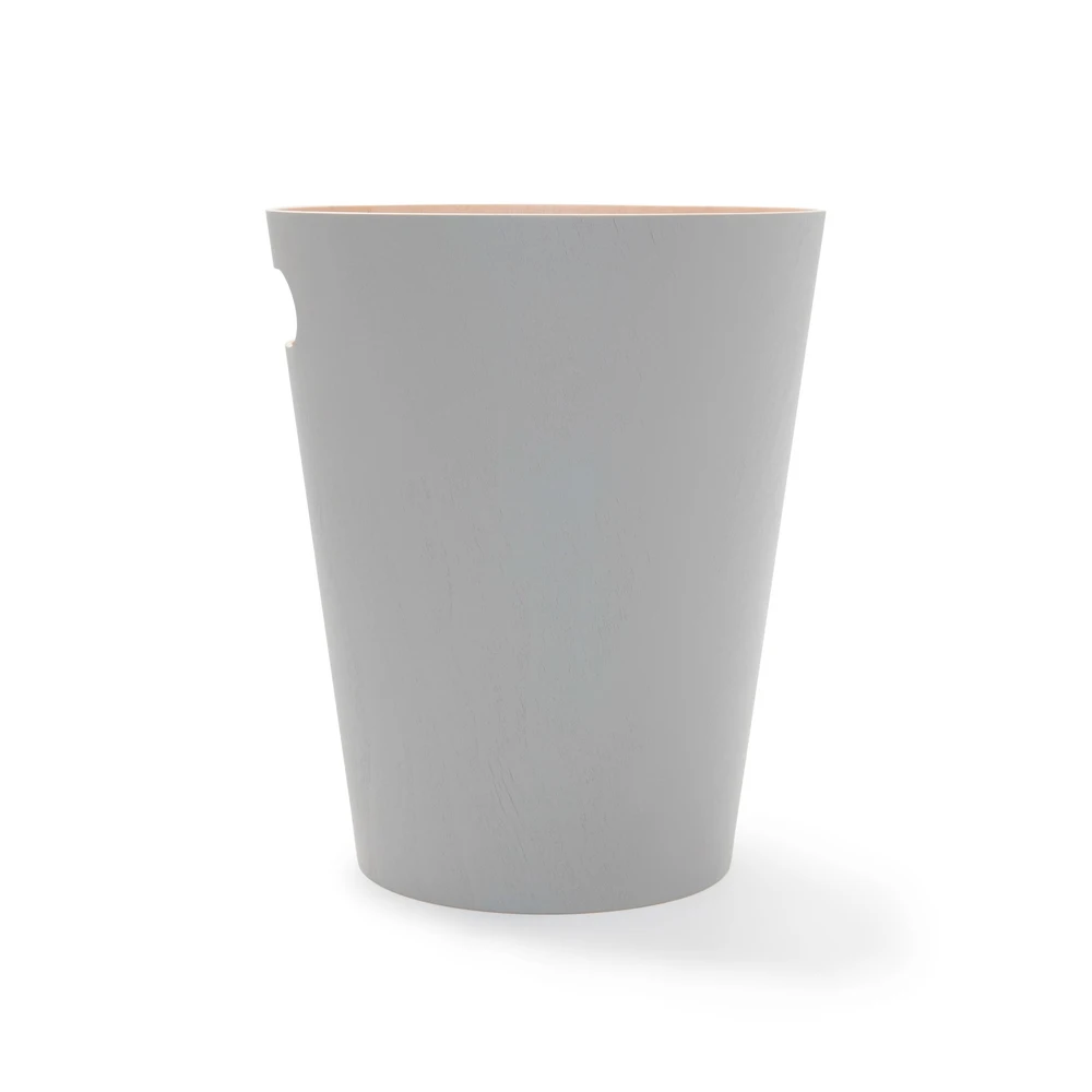 Odpadkový koš WOODROW 28 cm sv.šedý/přírodní UMBRA VÝPRODEJ