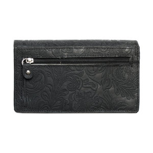 Kožená dámská peněženka Arrigo Floral černá TOTÁLNÍ VÝPRODEJ