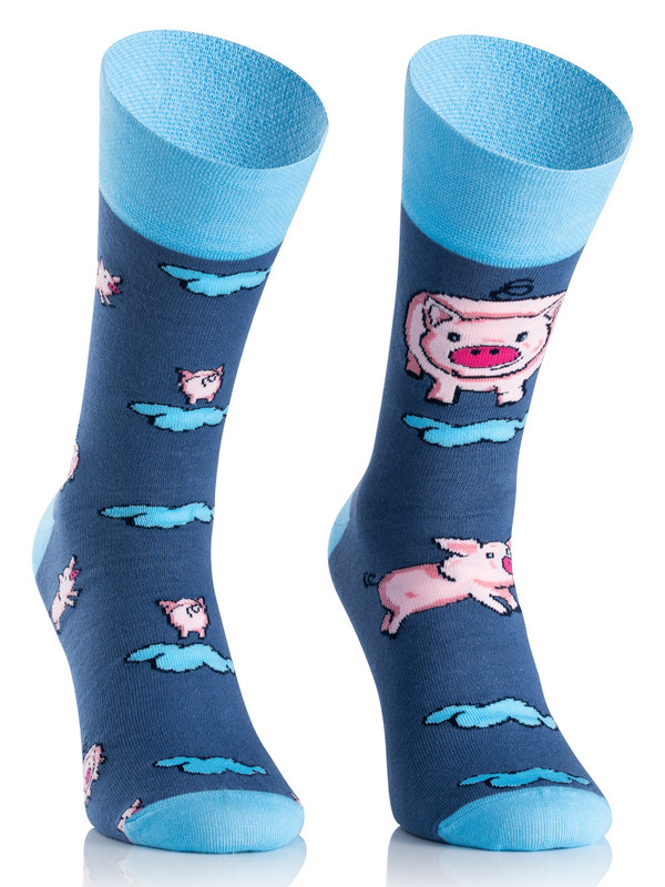 Veselé ponožky TODO SOCKS Little Piggy vel.39-42 TOTÁLNÍ VÝPRODEJ