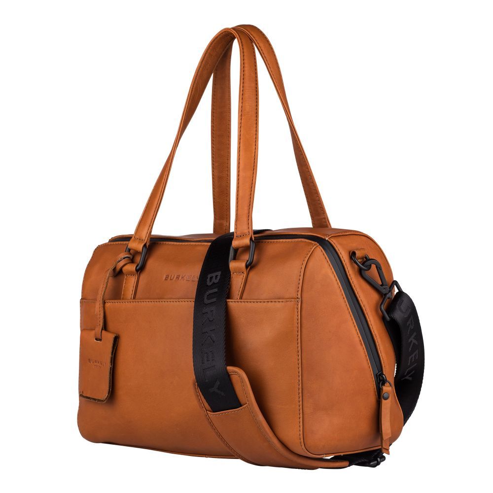 Kožená taška Handbag S Burkely Rain Riley koňak TOTÁLNÍ VÝPRODEJ