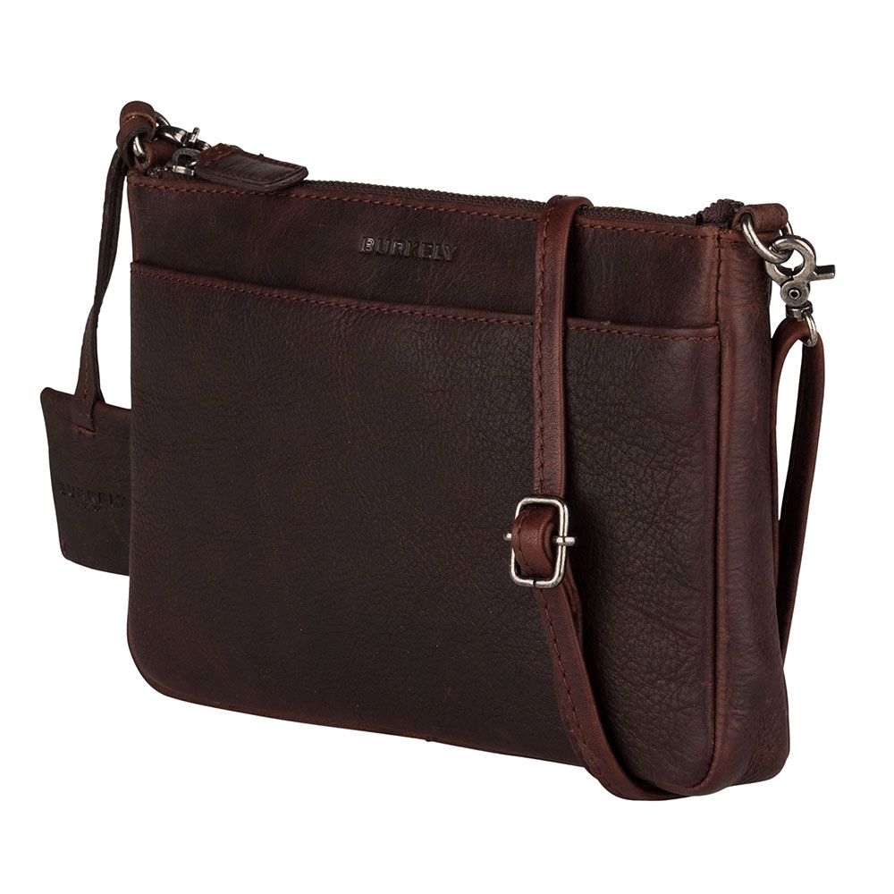 Dámská kožená crossbody kabelka Burkely Antique Avery Crossover L hnědá TOTÁLNÍ VÝPRODEJ