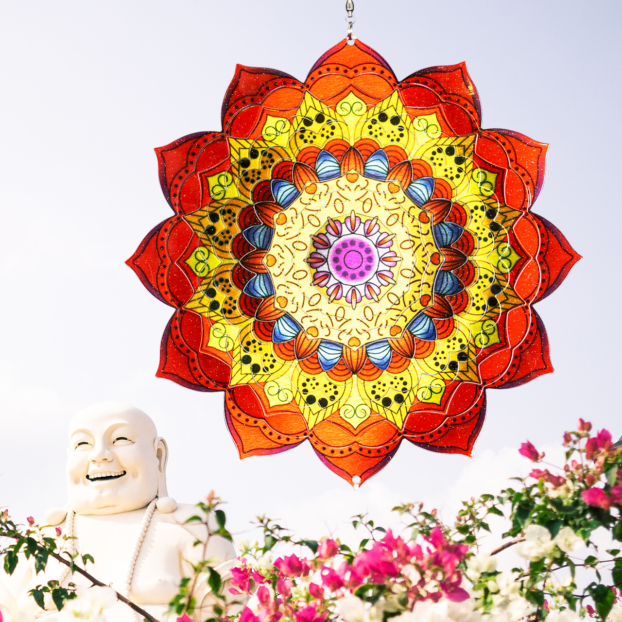 Zahradní větrná dekorace Mandala Bengal 25 cm