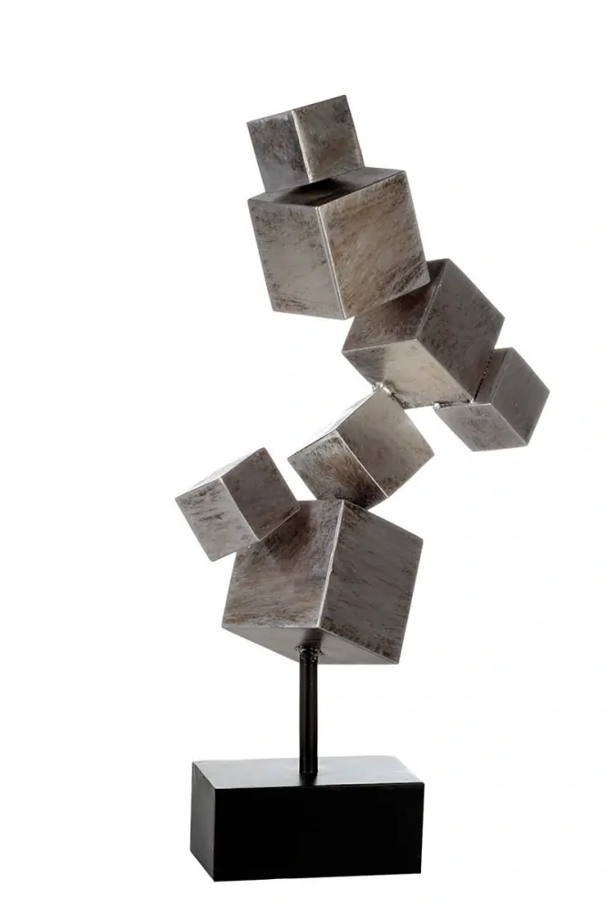 Kovová stolní dekorace Kostky 56 cm