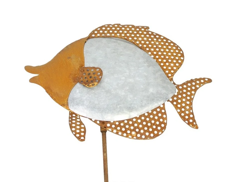 Zahradní zápich kovová Ryba 113 cm