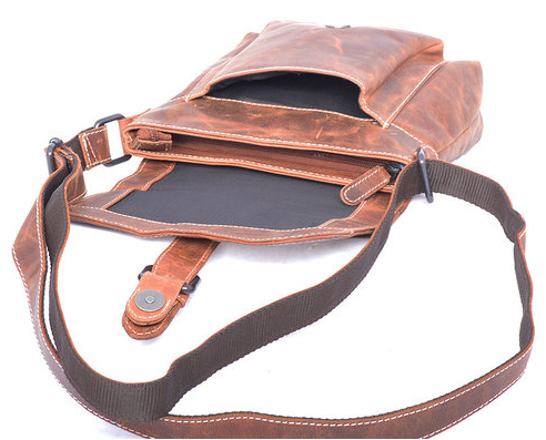 Unisex kožená crossbody taška Arrigo Timy koňak TOTÁLNÍ VÝPRODEJ