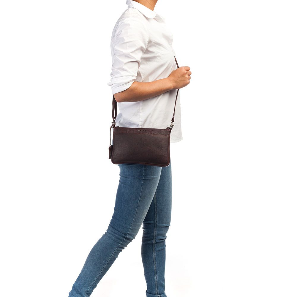 Dámská kožená crossbody kabelka Burkely Antique Avery Crossover L hnědá TOTÁLNÍ VÝPRODEJ