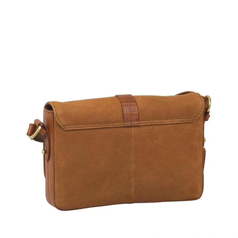 Dámská kožená crossbody kabelka Burkely Soul Sam M koňak