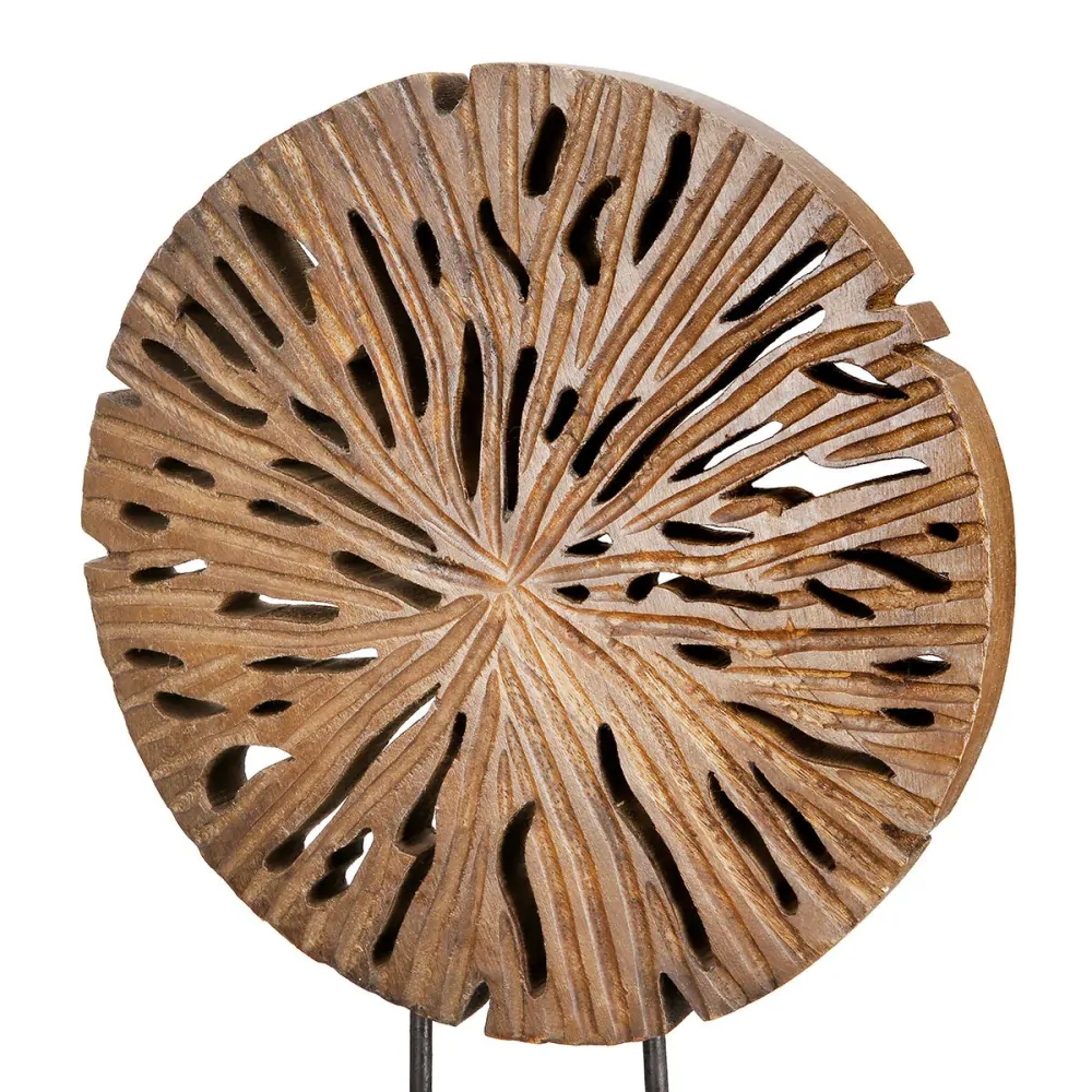Dřevěná stolní dekorace Disk mangové dřevo průměr 24 cm VÝPRODEJ