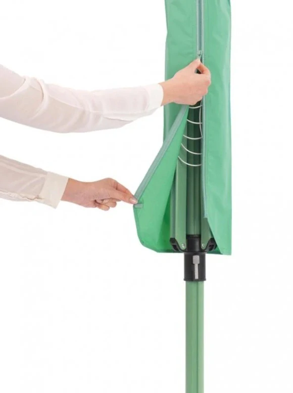 Brabantia Zahradní sušák LIFT O-Matic 50m zelený (stojan, kryt, vak, kolíčky)