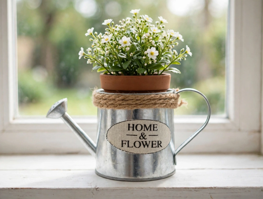 Dekorativní konvička obal na květináč Home Flower