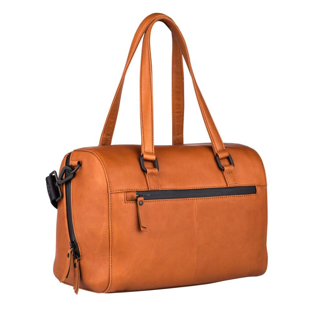 Kožená taška Handbag S Burkely Rain Riley koňak TOTÁLNÍ VÝPRODEJ