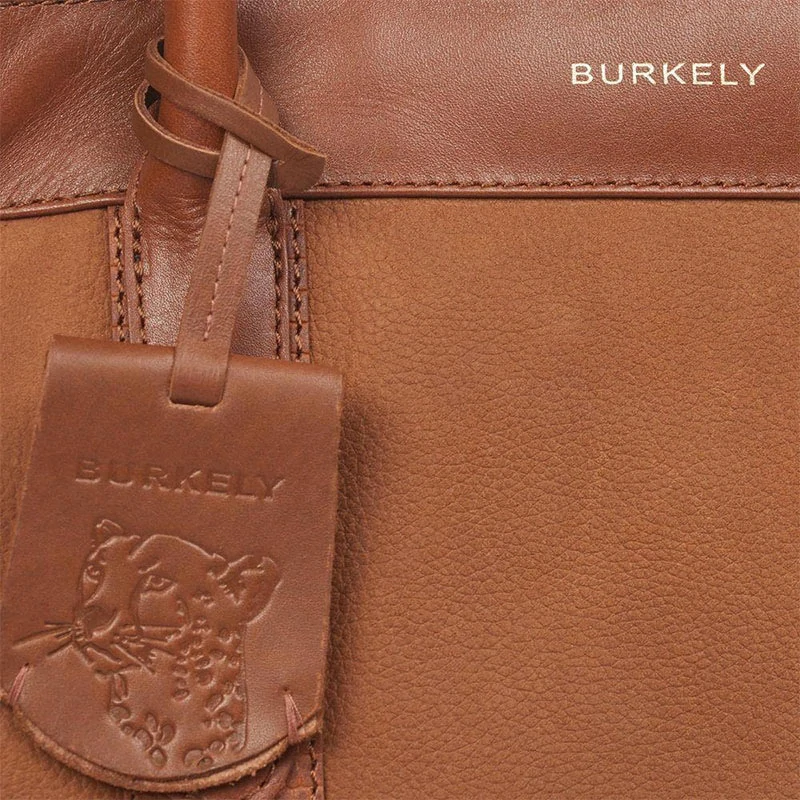 Dámská kožená crossbody kabelka Burkely Soul Sam M koňak