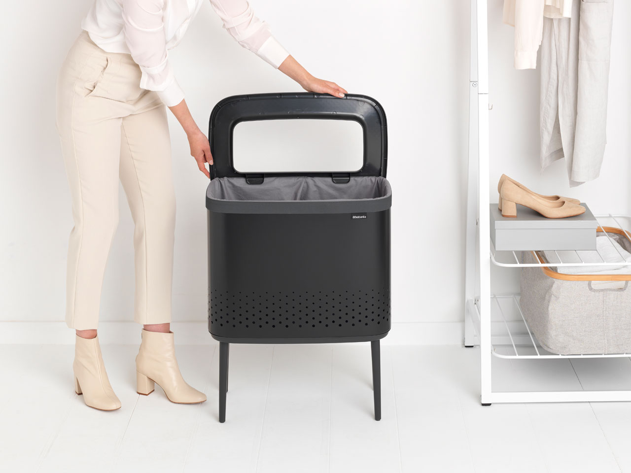 Brabantia Bo koš na prádlo - 60 L matně černý
