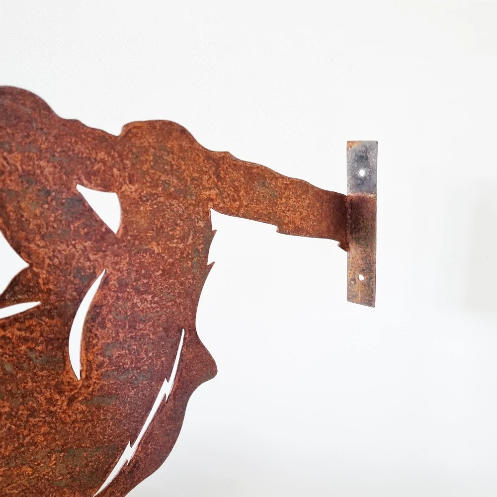 Zahradní kovová dekorace Lenochod rezavý