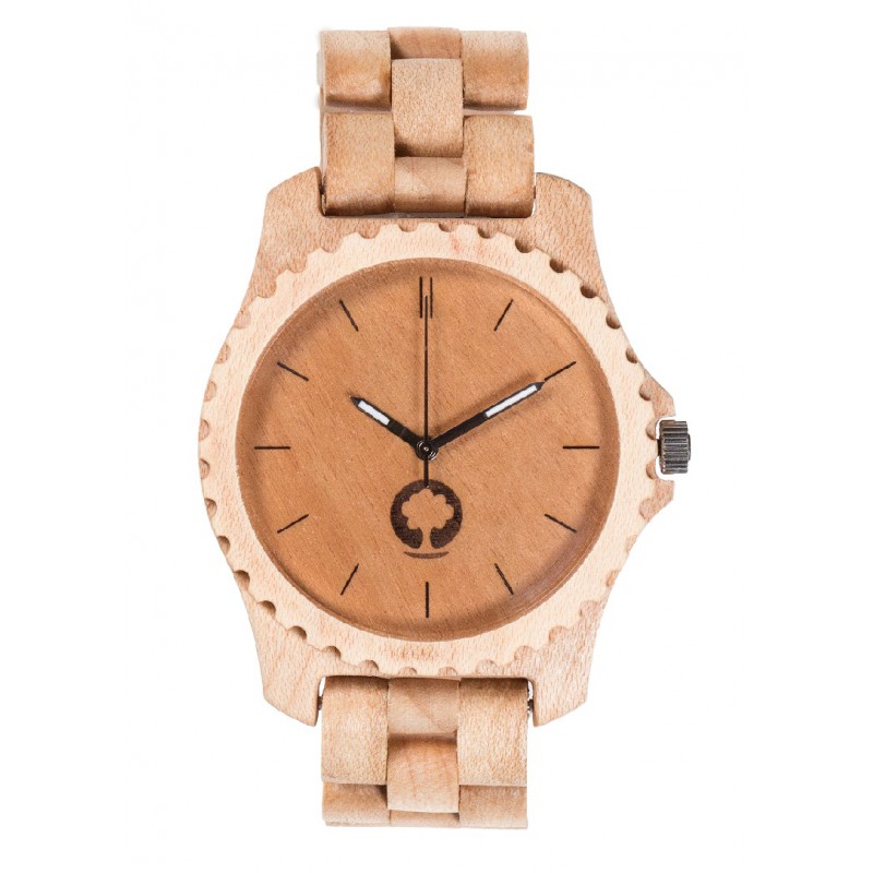 Dřevěné hodinky PLANTWEAR Urban Serie - javor TOTÁLNÍ VÝPRODEJ