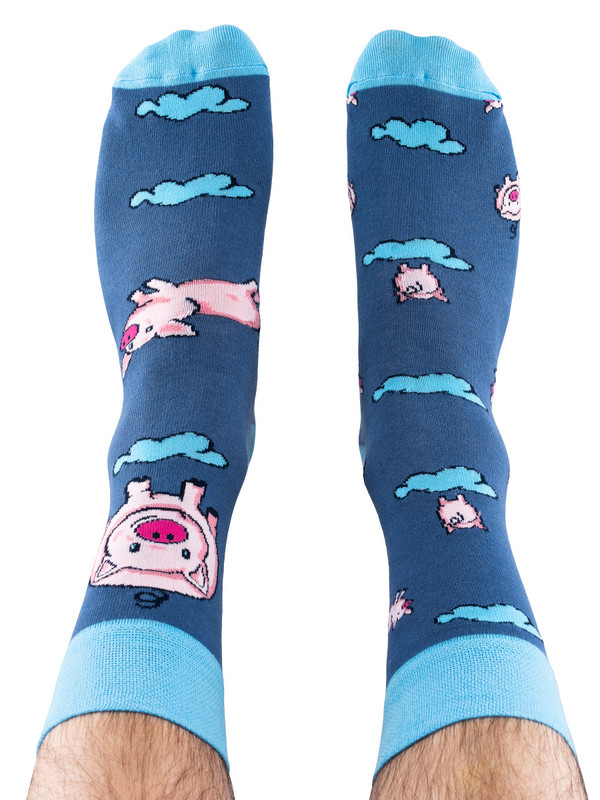 Veselé ponožky TODO SOCKS Little Piggy vel.39-42 TOTÁLNÍ VÝPRODEJ