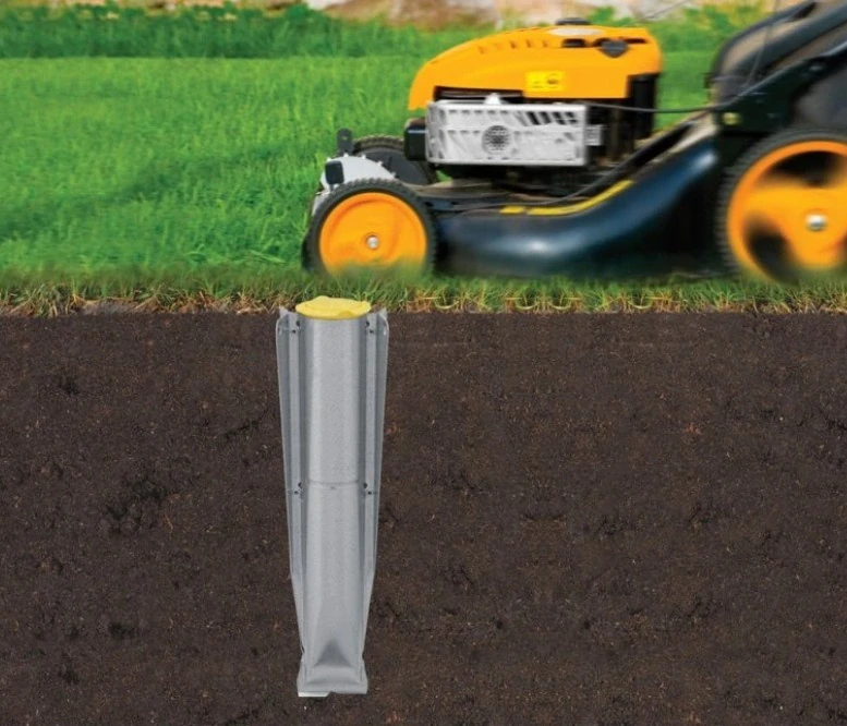 Brabantia Zahradní sušák LIFT-O-MATIC Advance 50m šedý (potah, kovový stojan do země, vak na kolíčky)