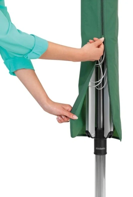 Brabantia Zahradní sušák LIFT-O-MATIC 50m šedý (kryt, kovový stojan do země)