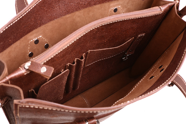 Kožená pánská taška VOOC Crazy Horse hnědá TC10 TOTÁLNÍ VÝPRODEJ