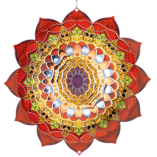 Zahradní větrná dekorace Mandala Bengal 25 cm
