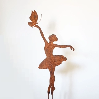 Zahradní zápich kovový Balerína 109 cm