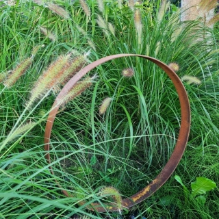 Dekorace na zahradu z kovu Kruh průměr 58 cm