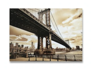 Obraz černobílý Manhattan 70 x 50 cm
