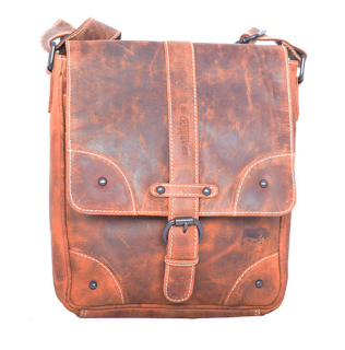 Pánská kožená crossbody taška Arrigo Filip koňak TOTÁLNÍ VÝPRODEJ