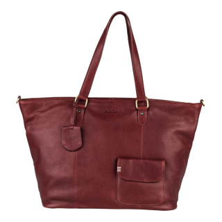 Kožená kabelka Shopper Burkely Craft Caily červený TOTÁLNÍ VÝPRODEJ