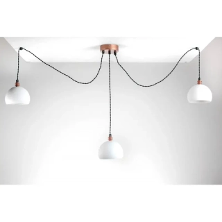 Závěsné svítidlo SPIDER Tester 3 LP bílá měď