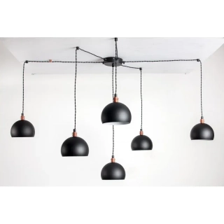 Závěsné svítidlo SPIDER Tester 6 NP černé