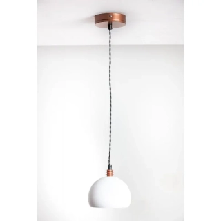 Závěsné svítidlo TESTER 1L bílo měděné