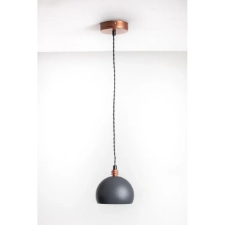 Závěsné svítidlo TESTER 1L perlově šedá měděné