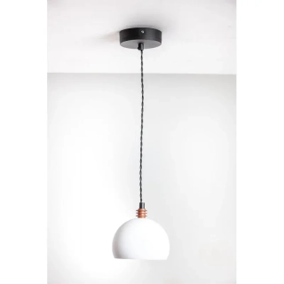 Závěsné svítidlo TESTER 1L bílo černé