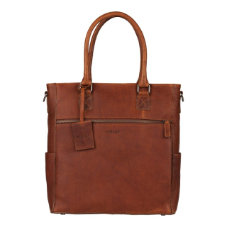 Dámská kožená kabelka Burkely Shopper koňak 52175624 TOTÁLNÍ VÝPRODEJ