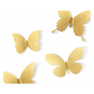 Dekorace na zeď METAL MARIPOSA SET/9ks
