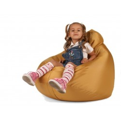 BEZ GRANULÁTU Dětský sedací vak (pytel) Amaki KID žlutý polyester
