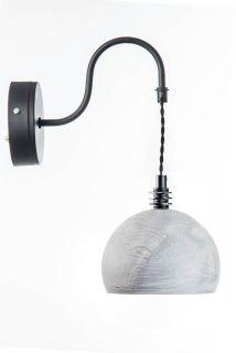 Nástěnné svítidlo TESTER beton černé