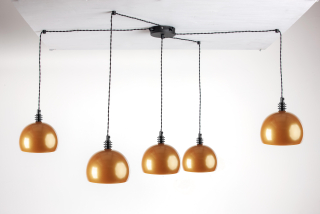 Závěsné svítidlo SPIDER Tester 5 NP zlato černé