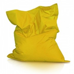 BEZ GRANULÁTU Sedací polštář (pytel) Evropa žlutý nylon